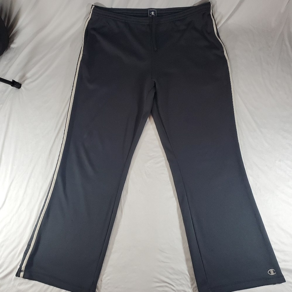 Vintage Champion Y2K Flared Track Pants Womens Medium High Waisted Athleisure
